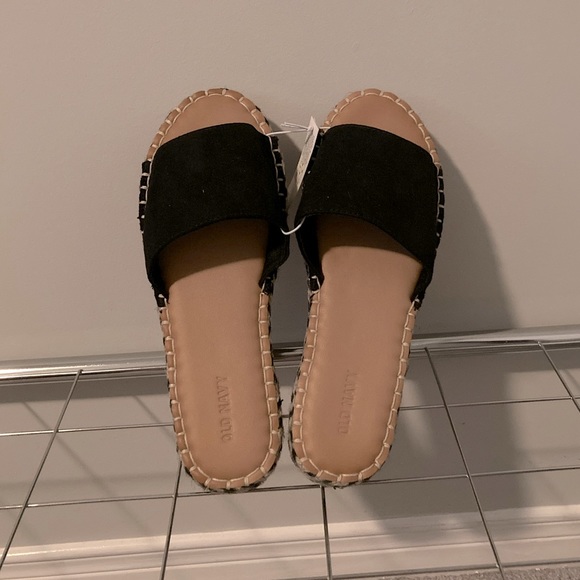 Black Memory foam Slides - Picture 2 of 3